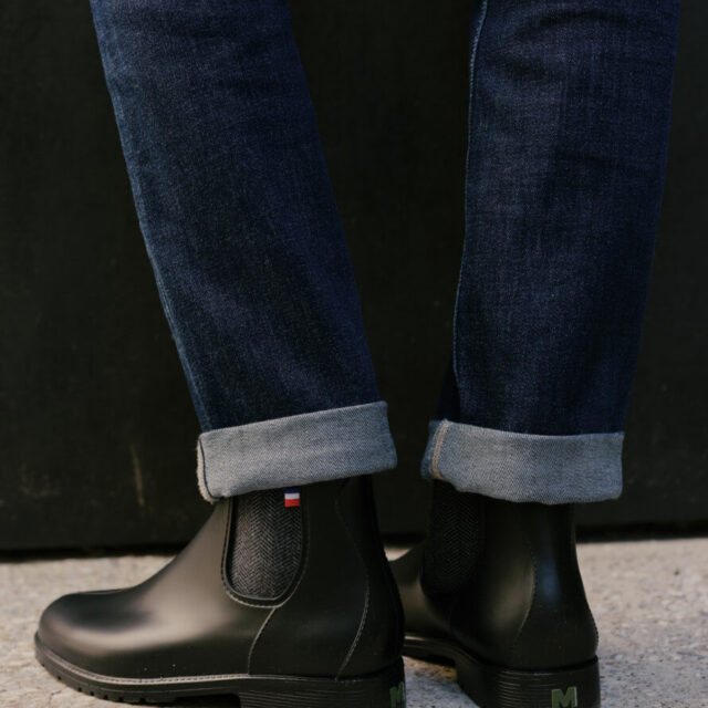 Montlimart - BOOTS MONTPLUIE NOIR CHEVRONS