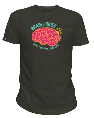 Adrenagliss - BRAIN  TEE SHIRT HOMME MANCHES COURTES FABRIQUÉ EN FRANCE EN COTON BIO
