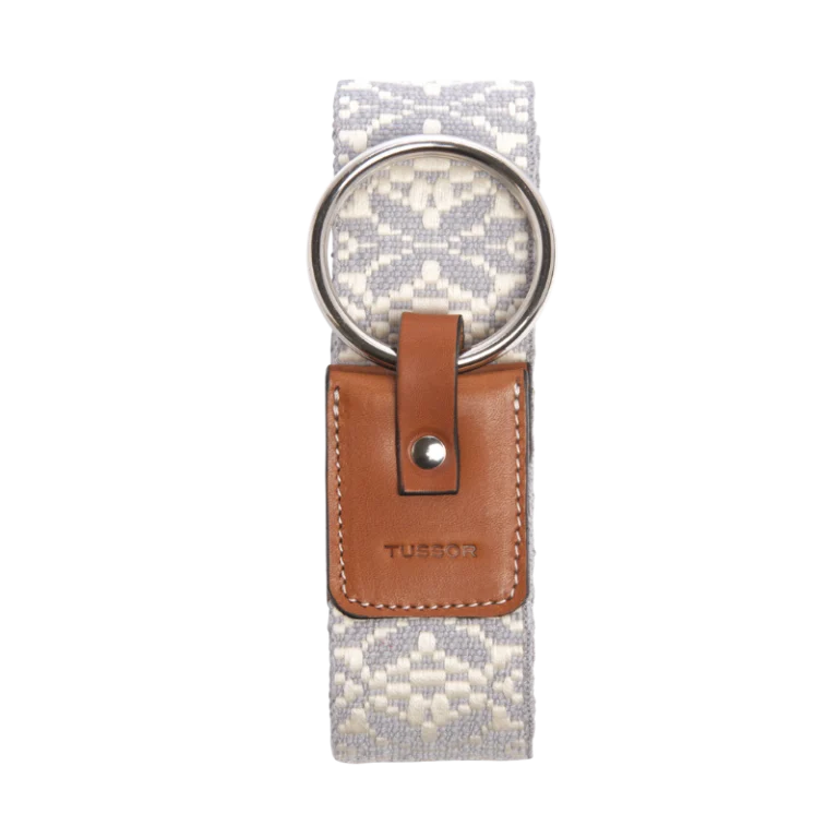 TUSSOR - Ceinture Duo Galonnée Grise