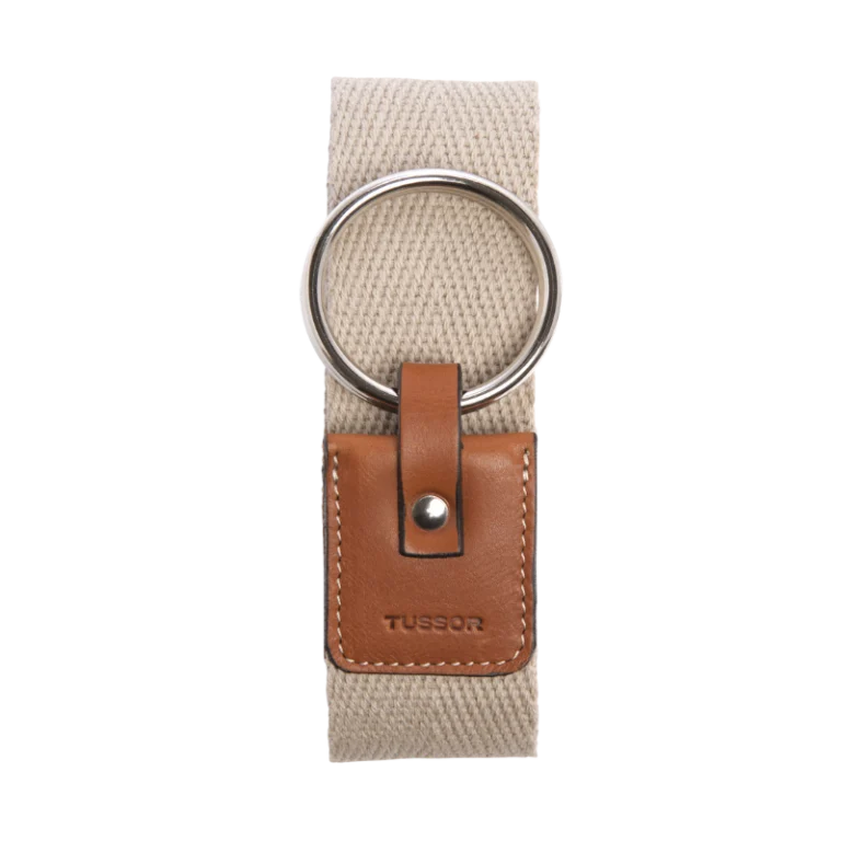 TUSSOR - Ceinture Duo Herringbone naturel
