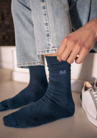 Montlimart - Chaussettes Grain Marine