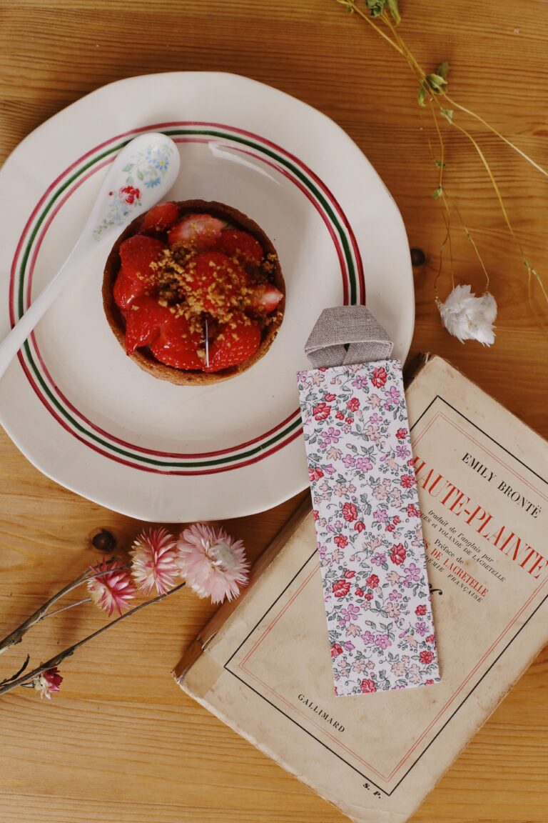 Des fils et des mots - Marque-page « Le coquelicot »