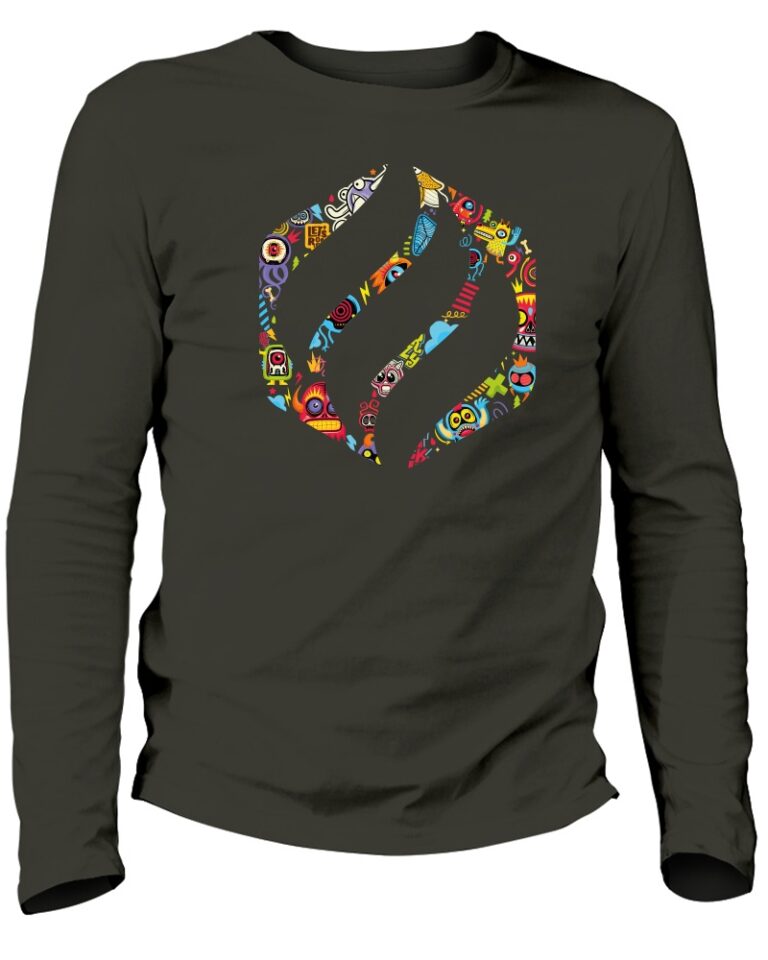 Adrénagliss - Tee-shirt homme manches longues coton bio – Made in France | Modèle Doodle