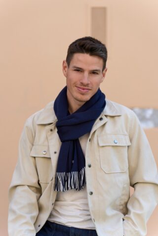 Echarpe Jérémy Marine (Jérémy) par la marque Maison Bonnefoy Maison Bonnefoy - Echarpe Jérémy Marine (Jérémy)