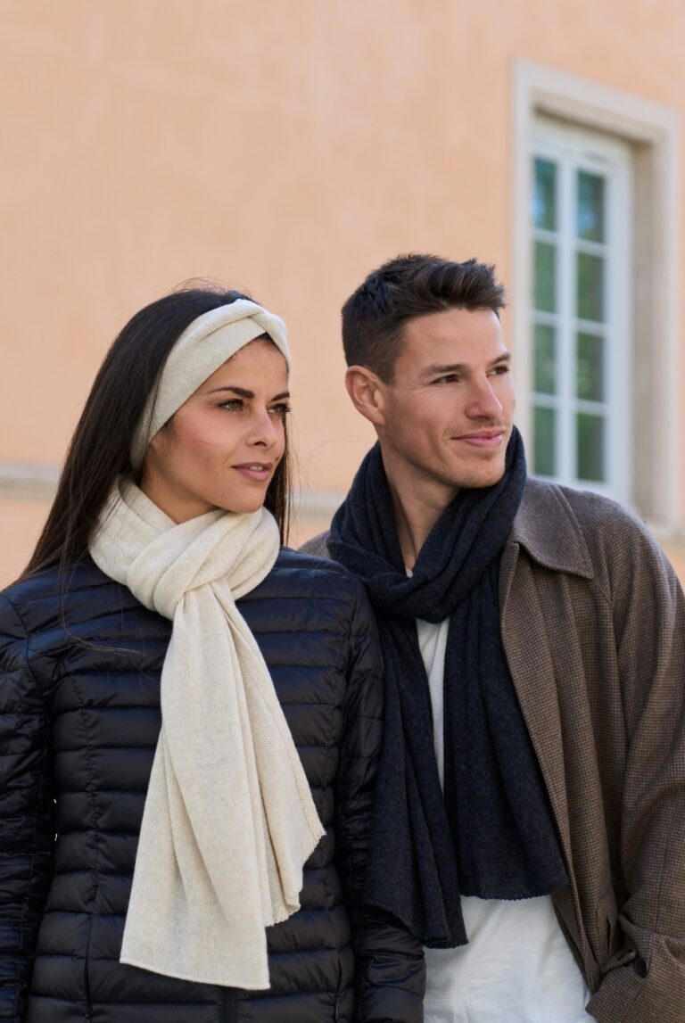 Maison Bonnefoy - Echarpe Paule Noir Chiné