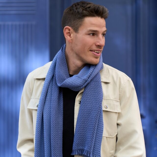 Maison Bonnefoy - Echarpe Sandro Saphir-glaçon