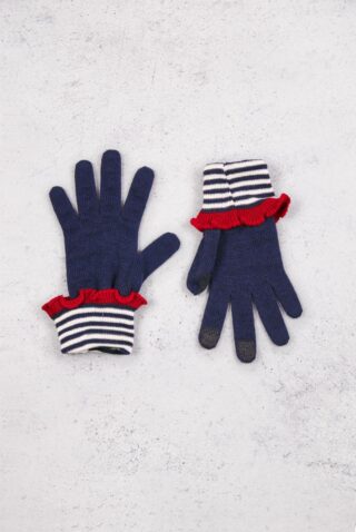 Maison Bonnefoy - Gants tactiles Léna Rouge Saphir