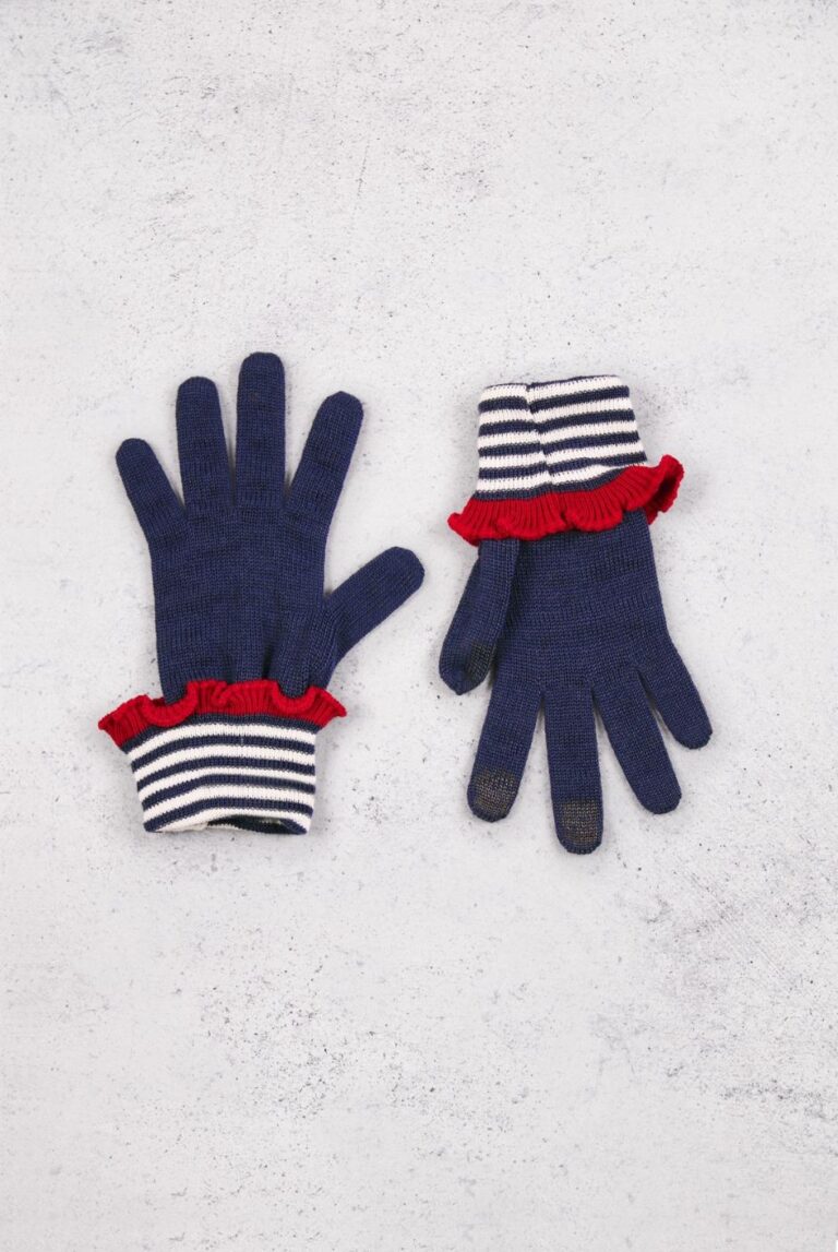 Maison Bonnefoy - Gants tactiles Léna Rouge Saphir