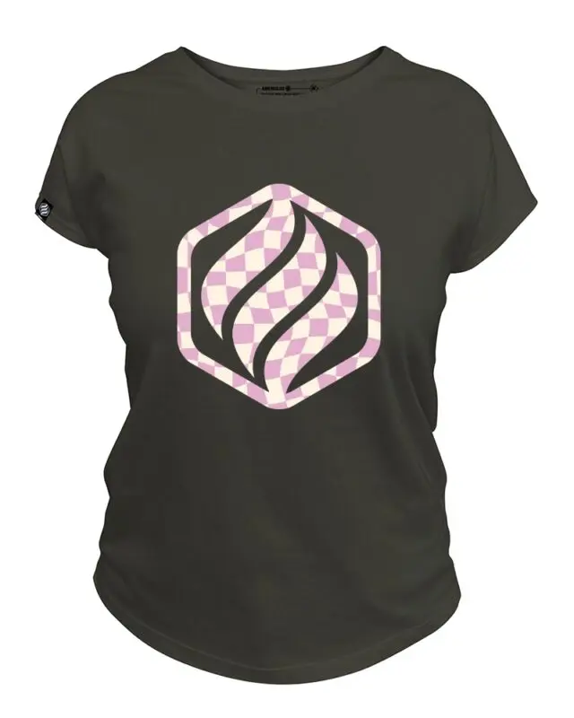 Adrenagliss - DAMIER – TEE SHIRT FEMME FABRIQUÉ EN FRANCE EN COTON BIO