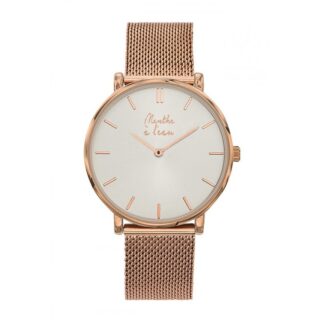 Menthe à l’eau - L’Indécise maille dorée rose fond soleillé rose dorée