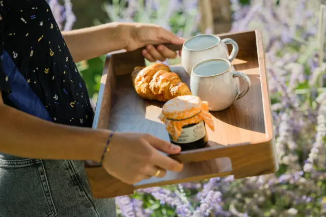 Manufacture Jacquemin - Plateau à poignées en noyer massif – Moyen modèle