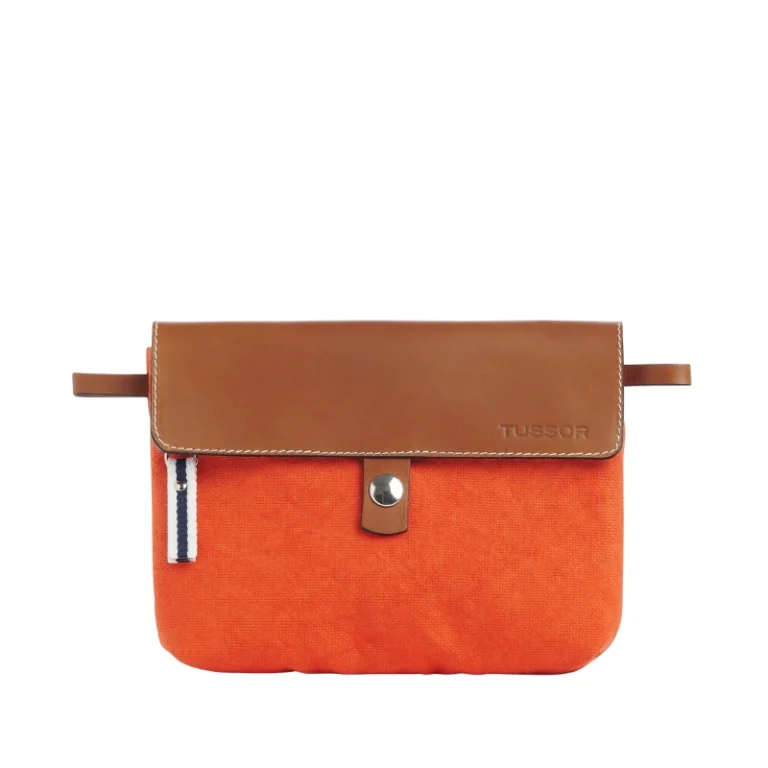 TUSSOR - Pochette Compagnon Corail
