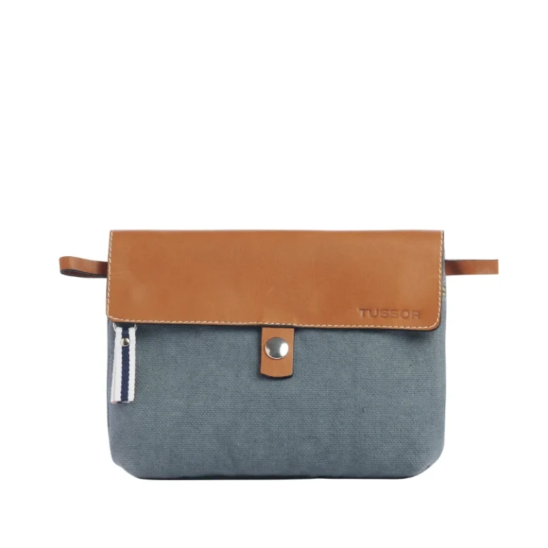 TUSSOR - Pochette Compagnon Gris