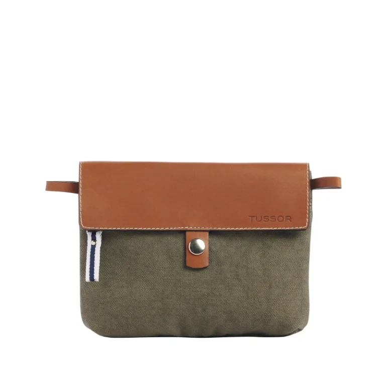 TUSSOR - Pochette Compagnon Kaki