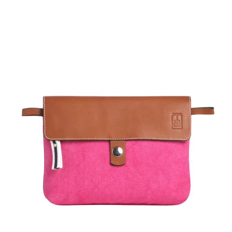 TUSSOR - Pochette Compagnon Fushia