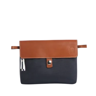 Pochette Compagnon Givré Marine par la marque TUSSOR TUSSOR - Pochette Compagnon Givré Marine