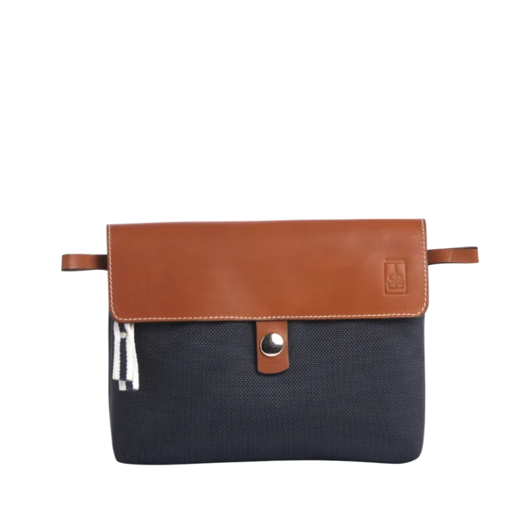 TUSSOR - Pochette Compagnon Givré Bleu Marine