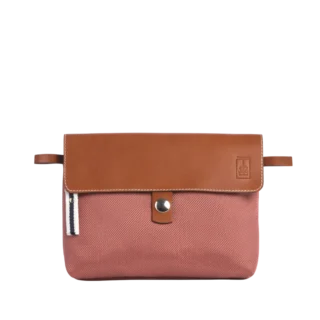 TUSSOR - Pochette Compagnon Givré Bois de Rose