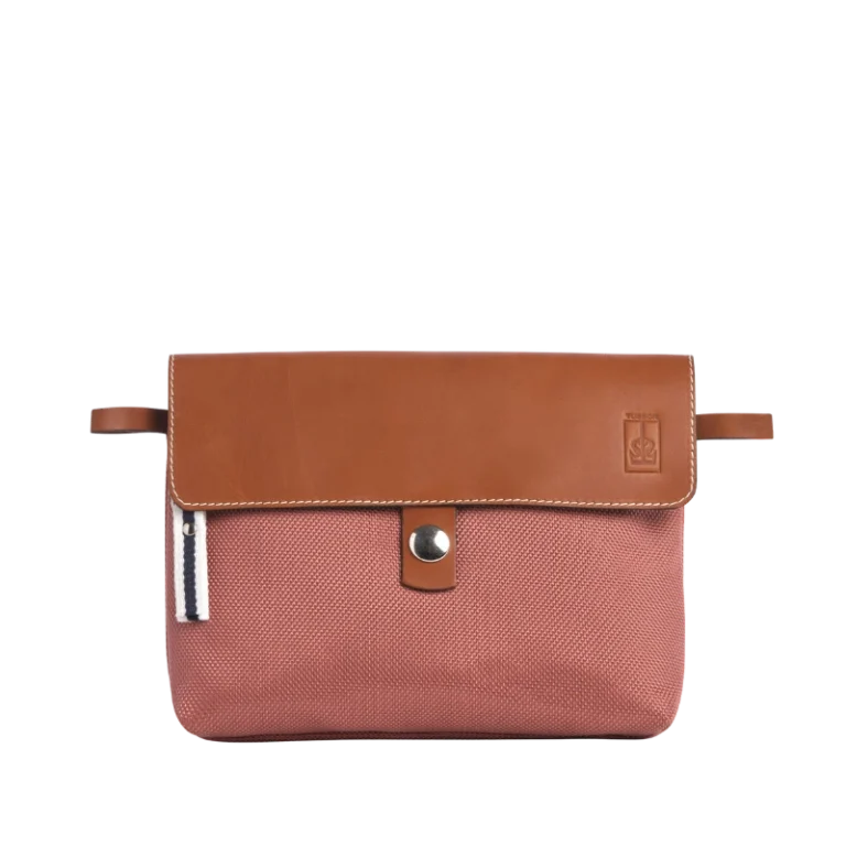 TUSSOR - Pochette Compagnon Givré Bois de Rose