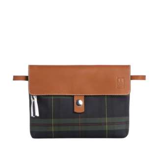 TUSSOR - Pochette Compagnon Ecossais Marine