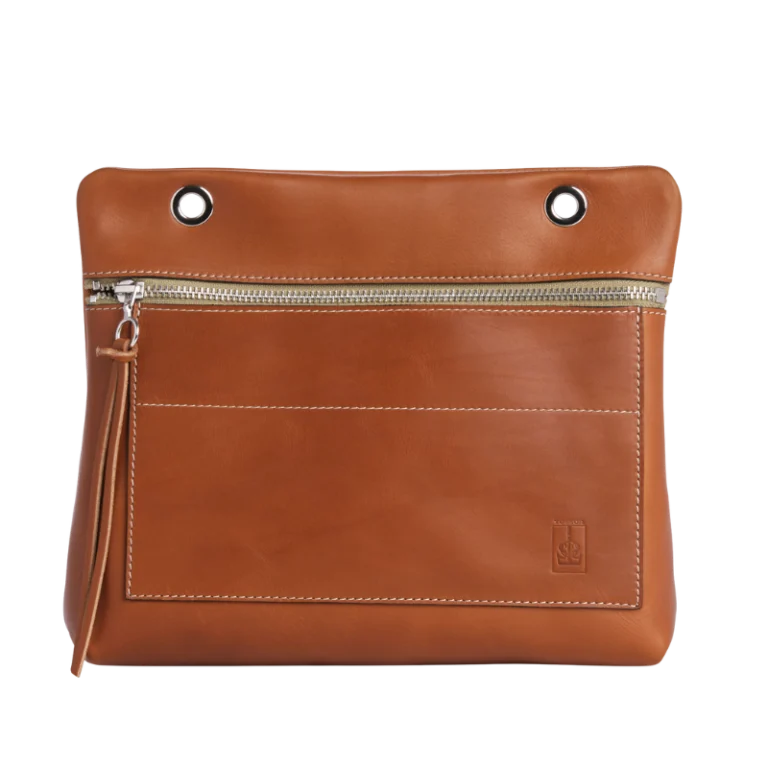 TUSSOR - Pochette Équipier Cuir Gold
