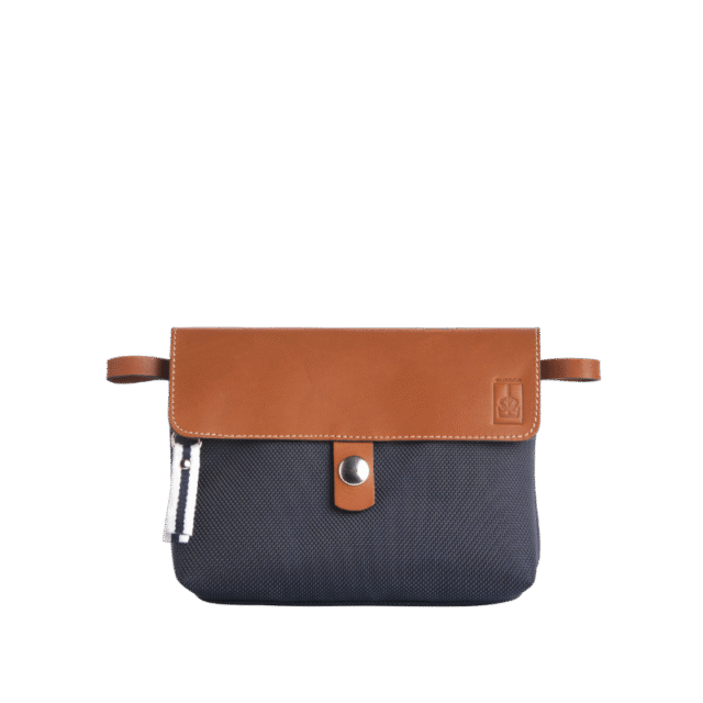 TUSSOR - Pochette Mobile Givré Bleu Marine