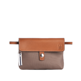 TUSSOR - Pochette Mobile Givré Taupe