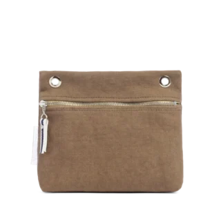 TUSSOR - Pochette Yole Taupe