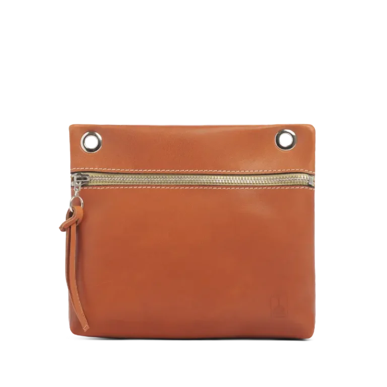 TUSSOR - Pochette Yole Cuir gold