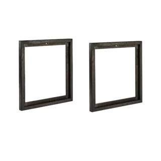 Manufacture Jacquemin - Cadre à vinyle en érable teinté noir – Lot de 2