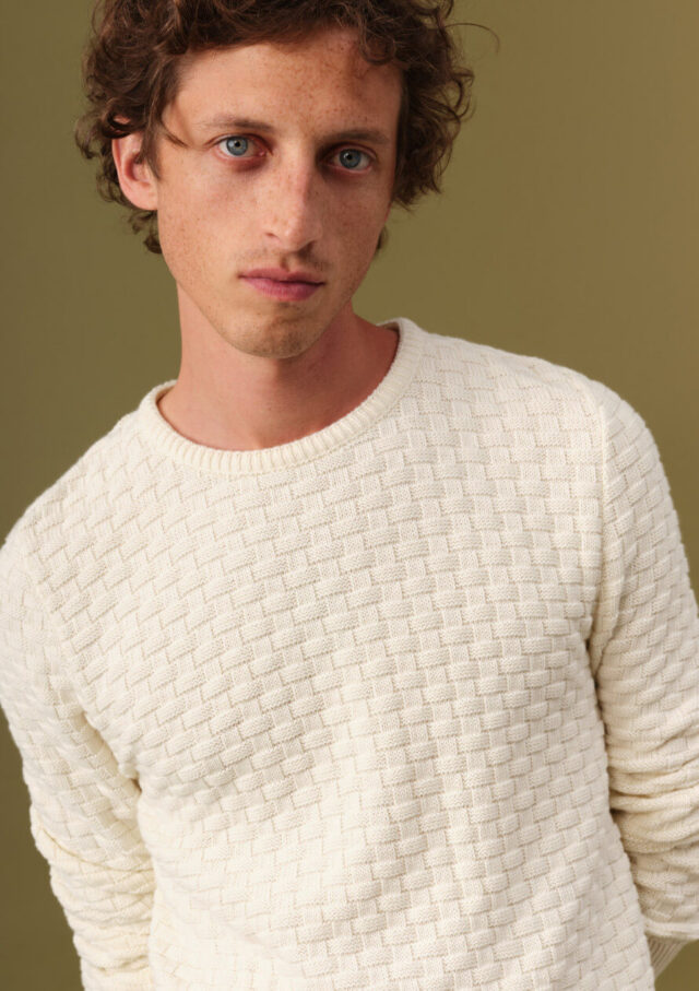 Montlimart - PULL DAMIER ECRU