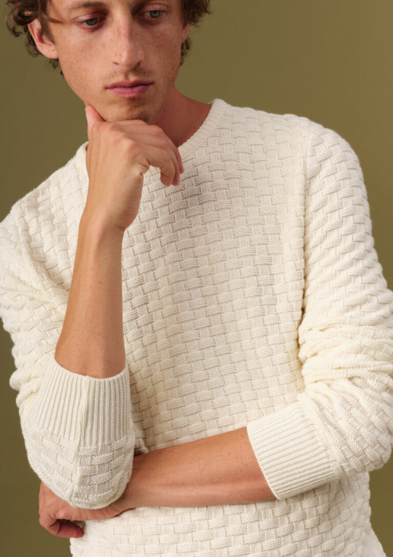 Montlimart - PULL DAMIER ECRU