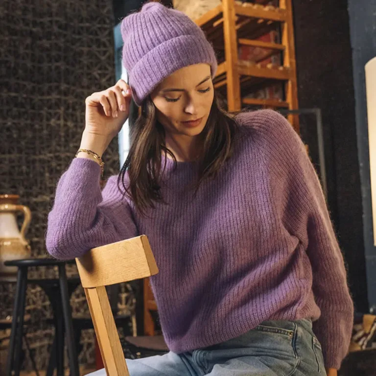 Cézembre - Pull ROCHEBONNE (Alpaga) - Lila / XL