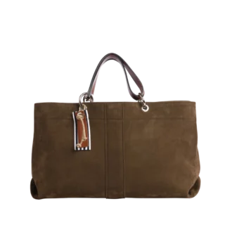 Canotage Medium Cuir Nubuck Veau Taupe par la marque TUSSOR TUSSOR - Canotage Medium Cuir Nubuck Veau Taupe