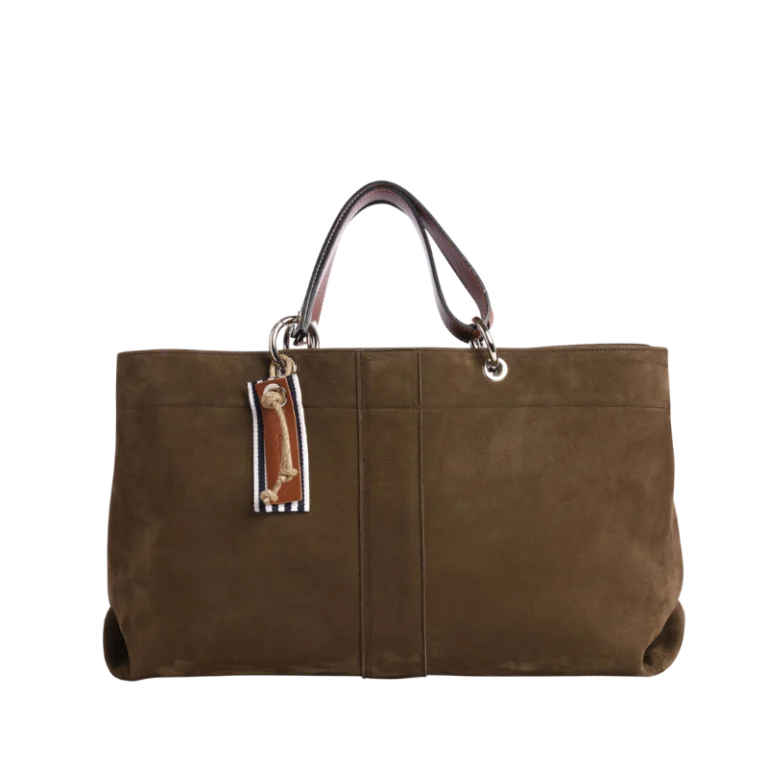 TUSSOR - Canotage Medium Cuir Nubuck Veau Taupe