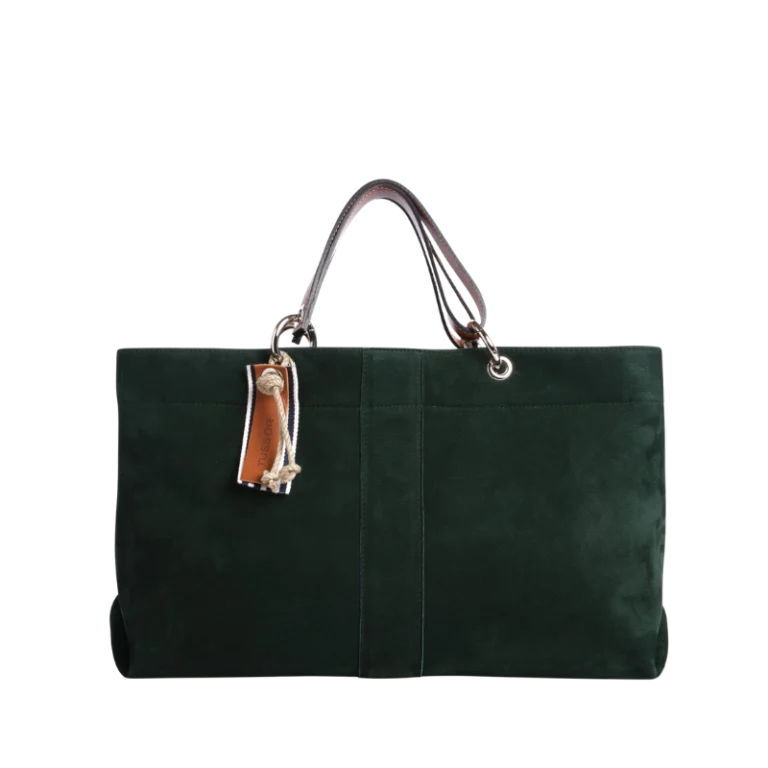 TUSSOR - Canotage Medium Cuir Nubuck Veau Vert Forêt