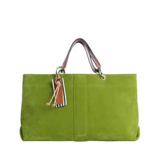 TUSSOR - Canotage Medium Cuir Nubuck Veau Vert Prairie