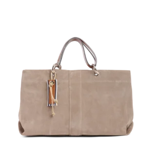 TUSSOR - Canotage Medium Cuir Velours Galet