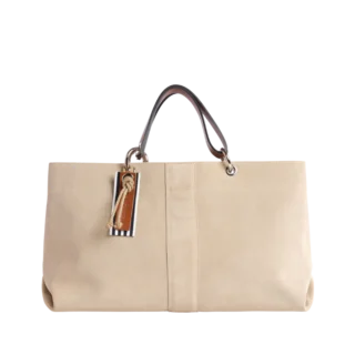 TUSSOR - Canotage Medium Cuir Velours Grège