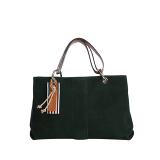 Canotage Small Cuir Nubuck Veau Vert Forêt par la marque TUSSOR TUSSOR - Canotage Small Cuir Nubuck Veau Vert Forêt