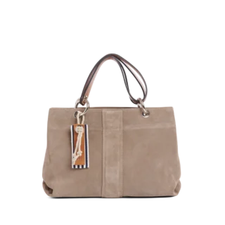 TUSSOR - Canotage Small Cuir Velours Galet