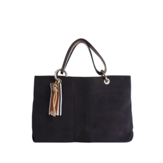 TUSSOR - Canotage Small Cuir Velours Marine