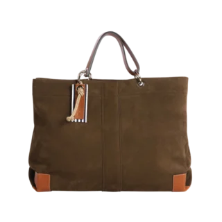 TUSSOR - Canotage Working Cuir Nubuck Veau Taupe