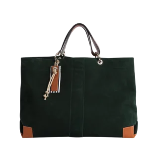 TUSSOR - Canotage Working Cuir Nubuck Veau Vert Forêt