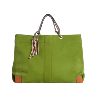 TUSSOR - Canotage Working Cuir Nubuck Veau Vert Prairie