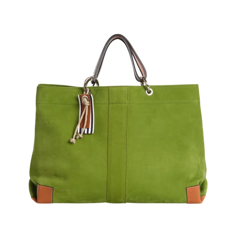 TUSSOR - Canotage Working Cuir Nubuck Veau Vert Prairie