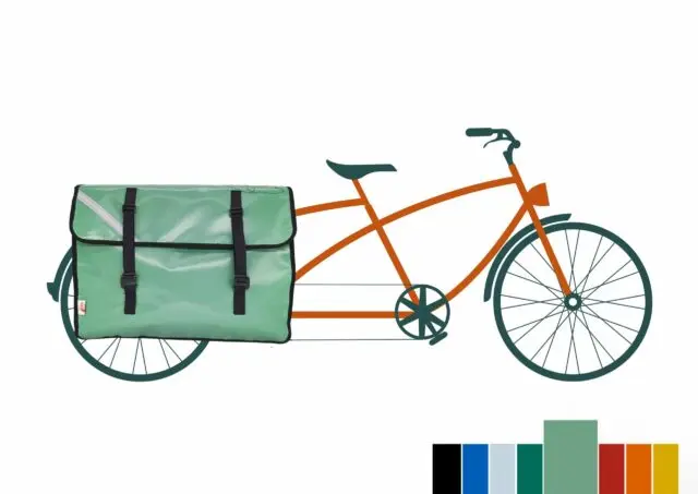 Atelier de la Baleine à Bosse - Sacoche vélo longtail / Midtail – CARGOLAINE Une seule Vert d’eau