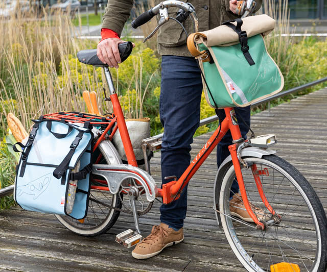L'Atelier de la Baleine à Bosse - Composer votre paire de sacoches de vélo Cabasouk & Cabasouk