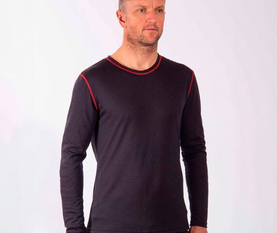 Base layer en laine mérinos homme 145H bleu nuit  - OGARUN