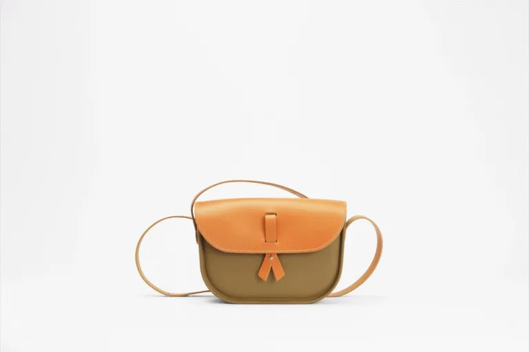 Monébari - Les sacs made in France - Sac à bandoulière - en gomme et cuir - kaki